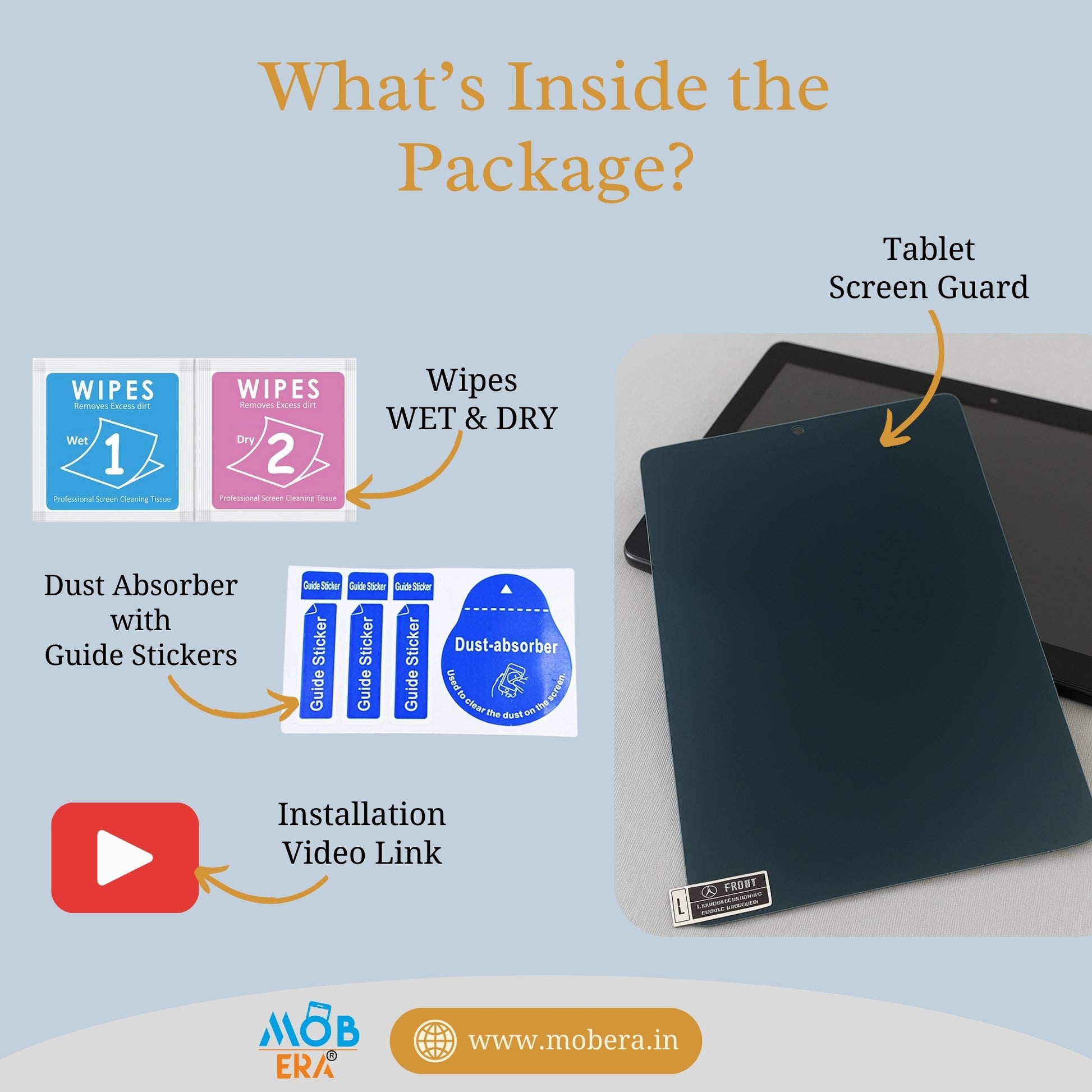 Anti-Blue, Glossy & Matte Finish Tablet Screen Guard for Oppo Pad SE