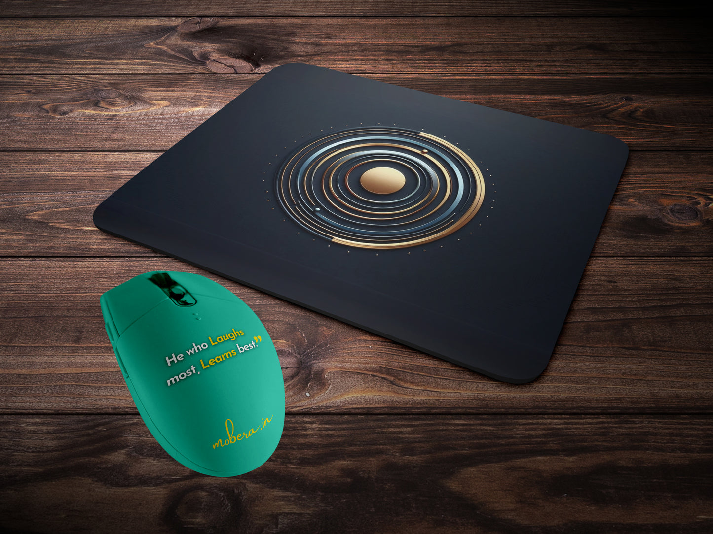 Luxurious Concentric Circlesmousepad mockup style 2