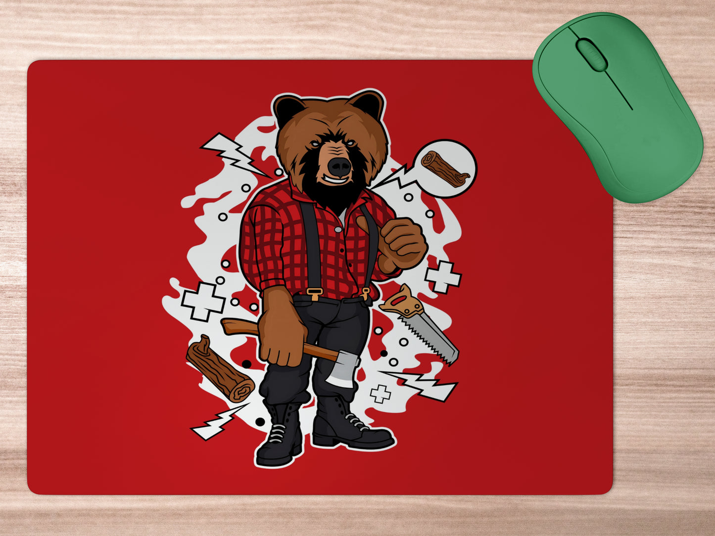 Bear the Carpentermousepad mockup style 5
