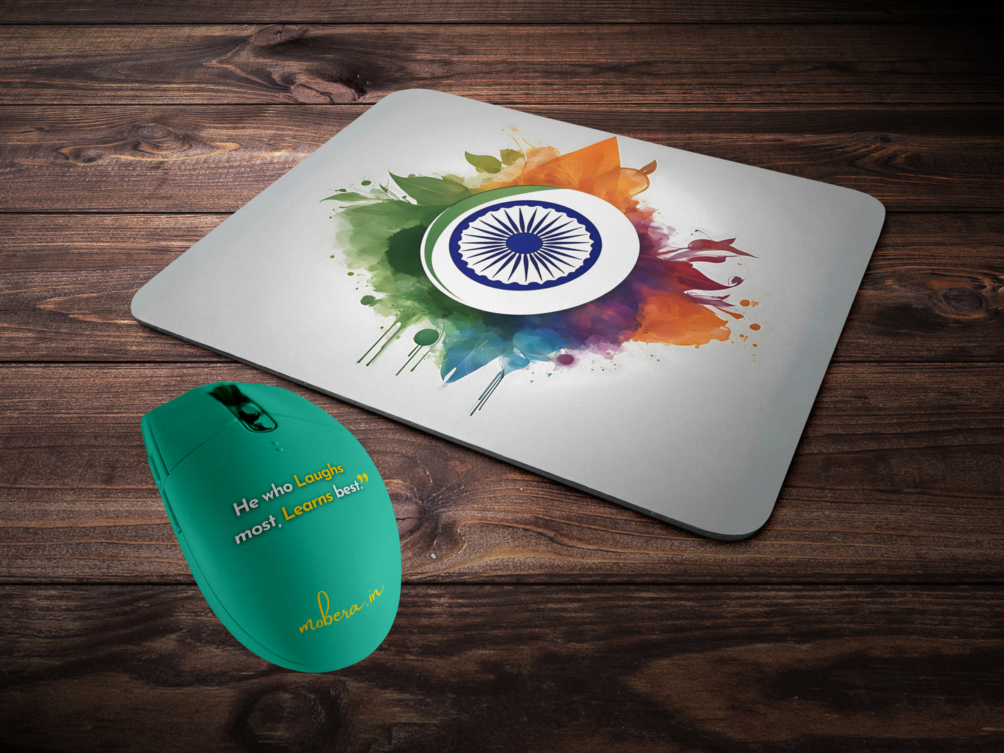 Indian Flag typemousepad mockup style 2
