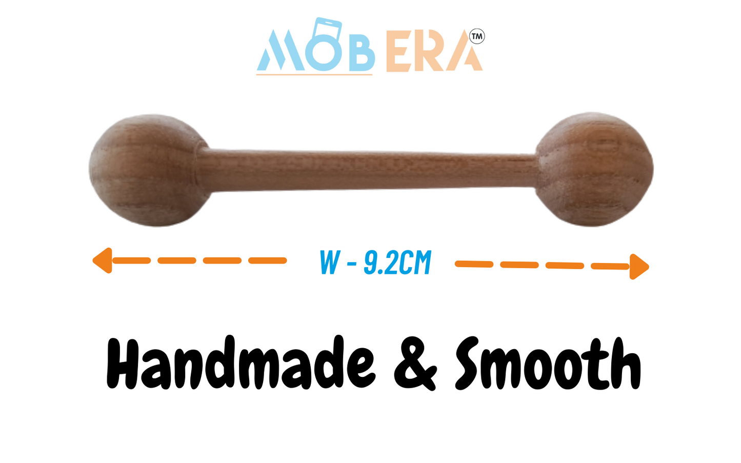 Saag Wood Organic Wooden Teether for Baby - MobERA