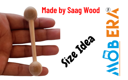Saag Wood Organic Wooden Teether for Baby - MobERA