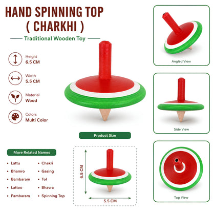 Hand Spinning Top Charkhi Size