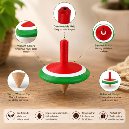Hand Spinning Top Part Details