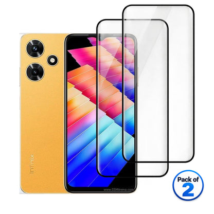 Infinix Hot 30i (50 MP) tempered glass pack of 2