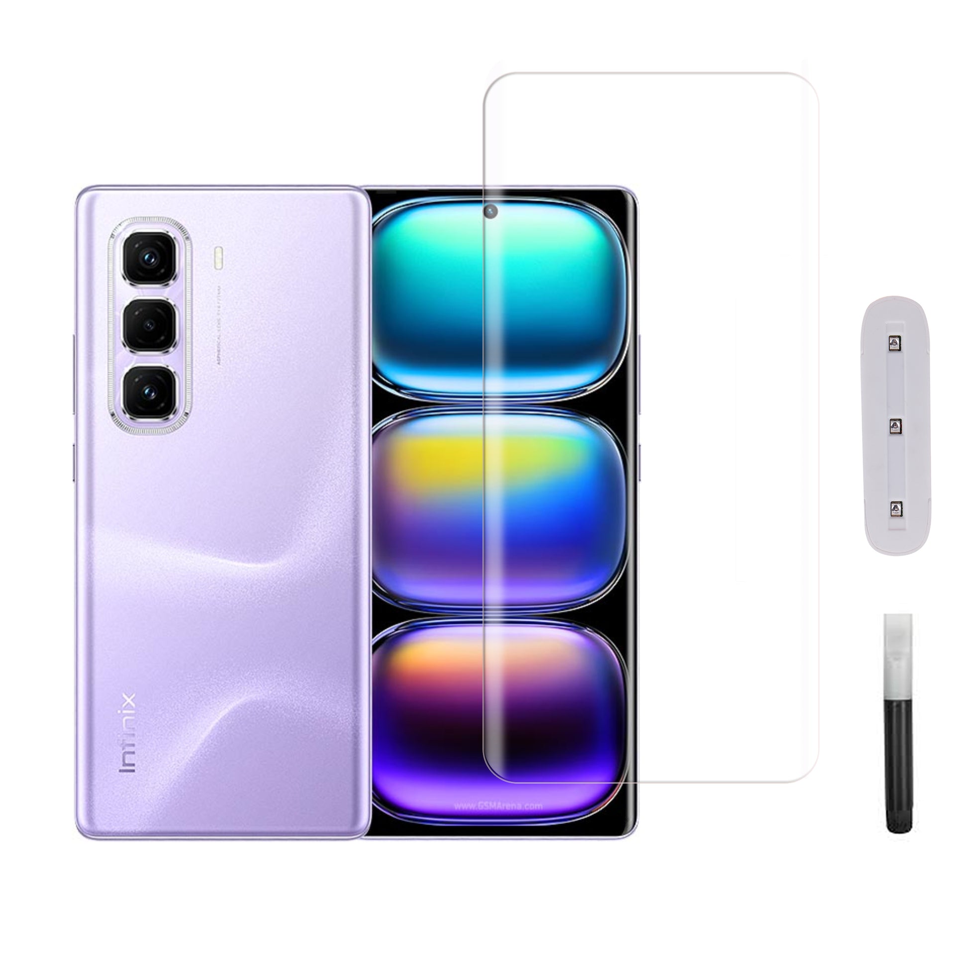 Mobera UV Tempered Glass for Infinix Hot 50 Pro Plus 4G | Full Glue Screen Protector