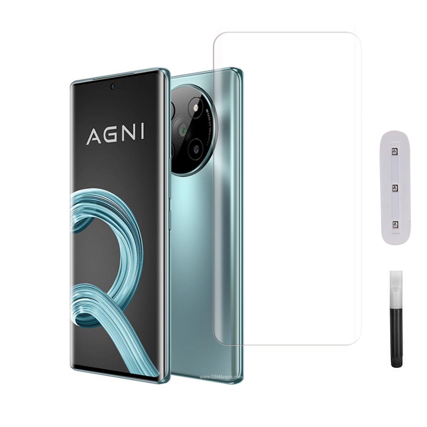 Mobera UV Tempered Glass for Lava Agni 2 | Full Glue Screen Protector