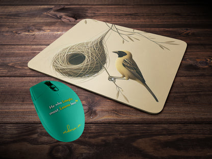 Weaver bird's nestmousepad mockup style 2