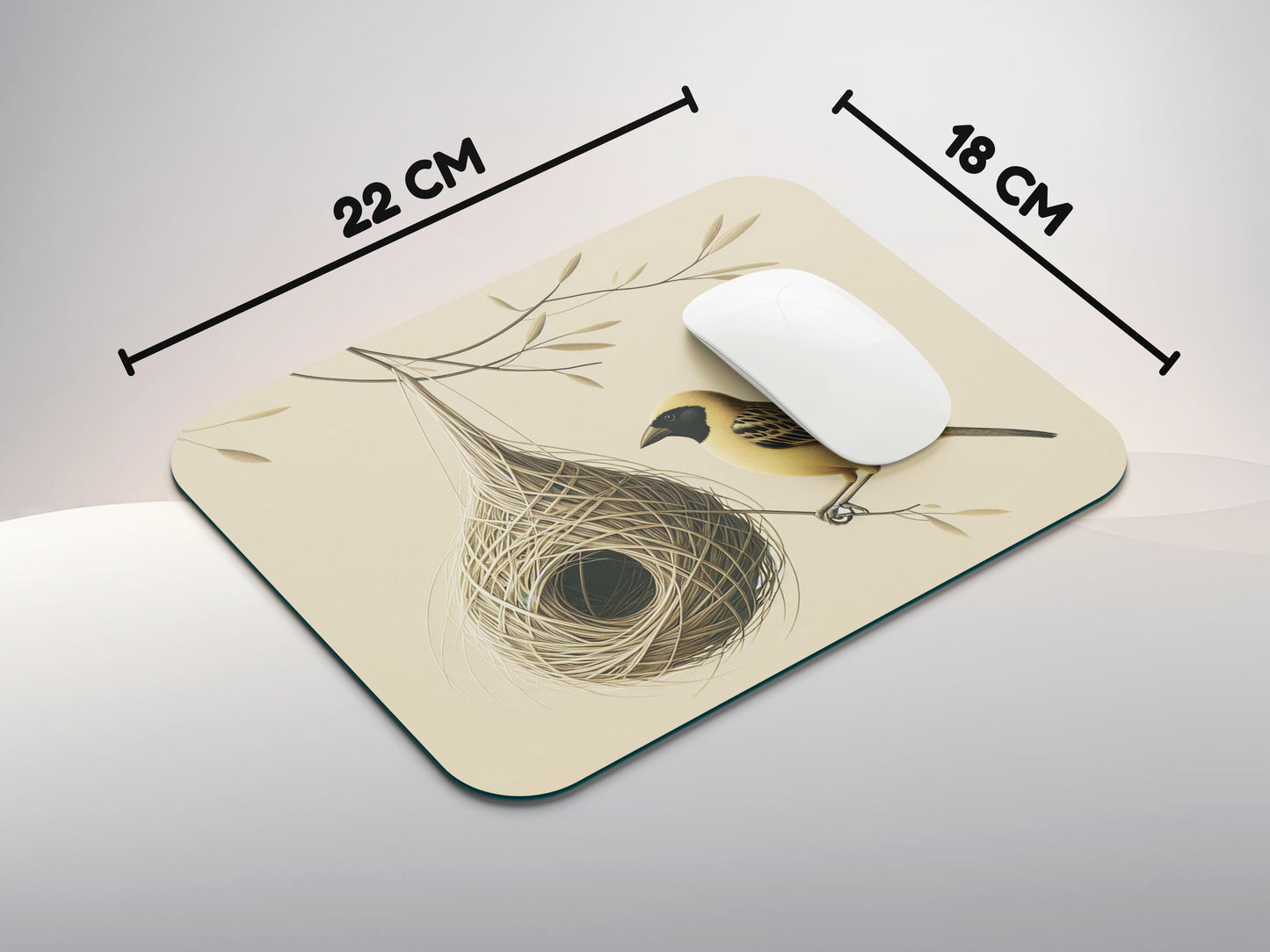 Weaver bird's nestmousepad mockup style 3