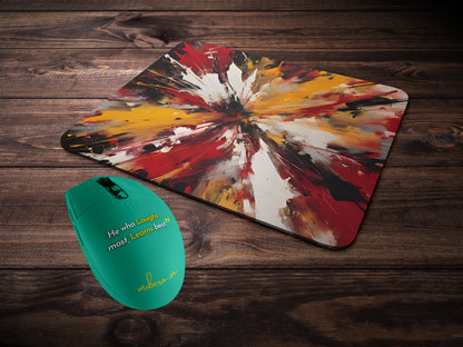 Abstract Energy Burstmousepad mockup style 2