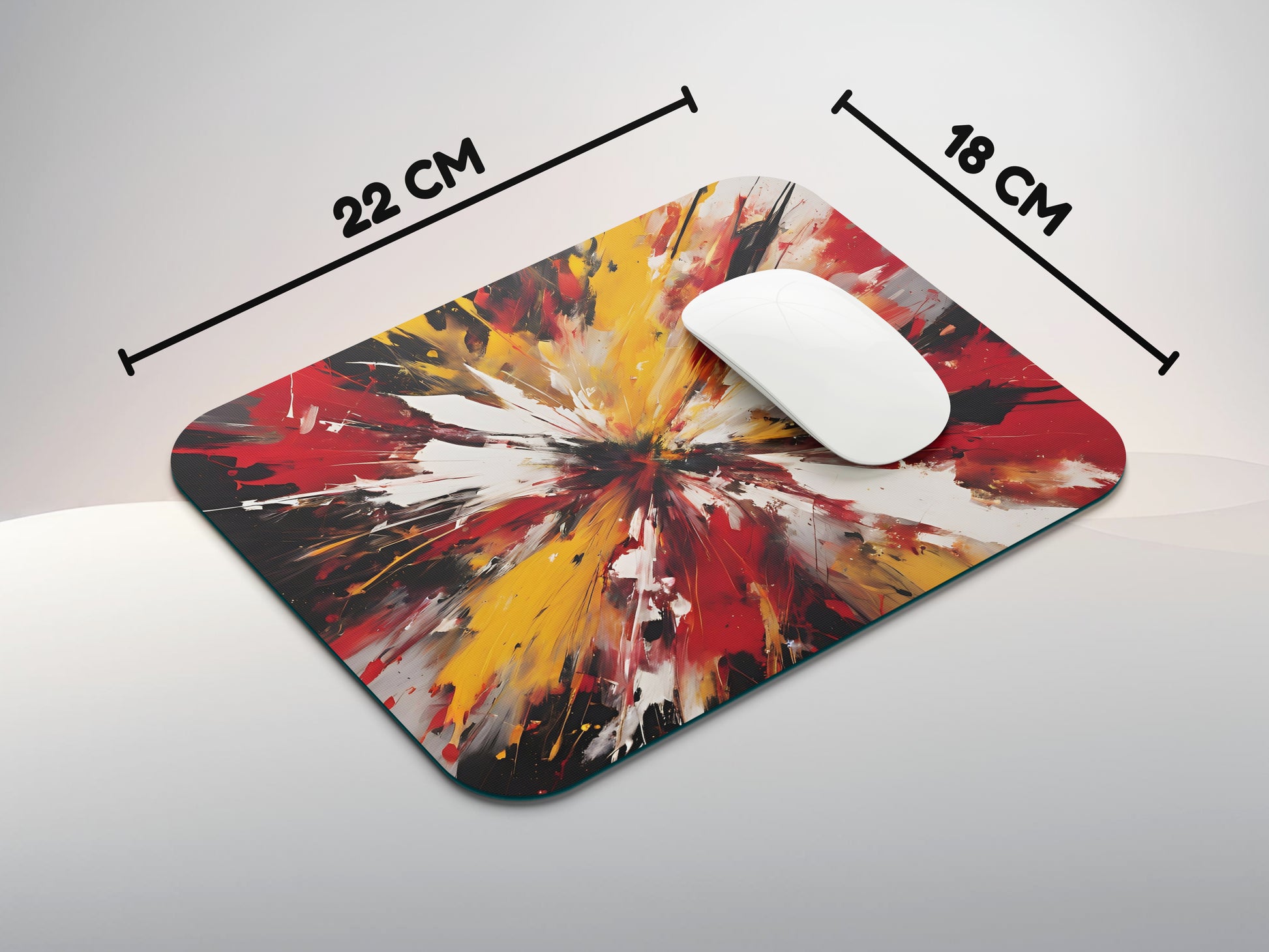 Abstract Energy Burstmousepad mockup style 3