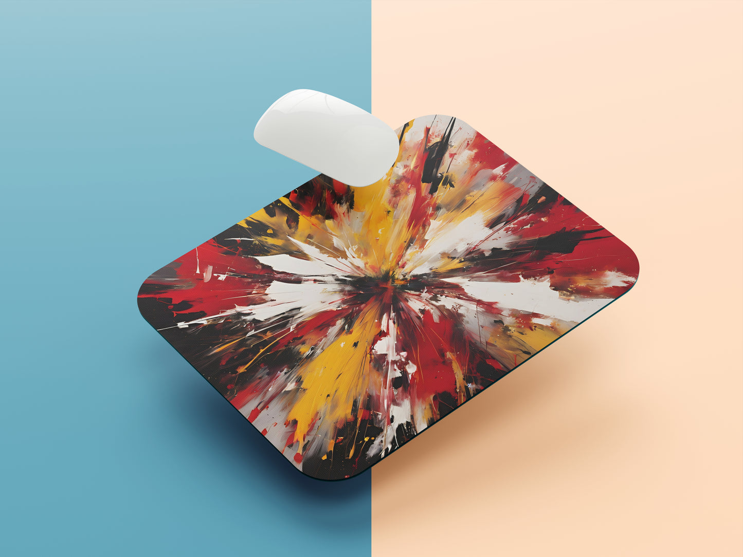 Abstract Energy Burst mousepad mockup style 1