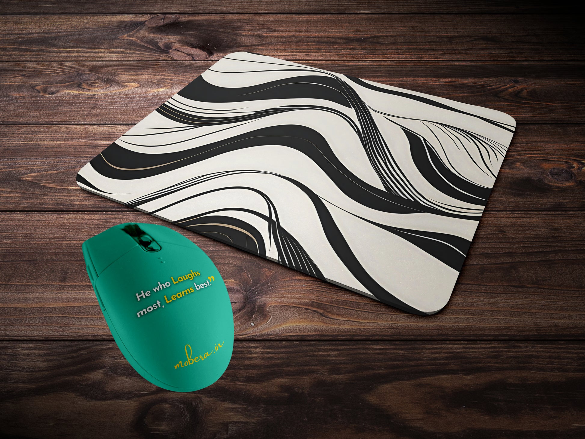 Minimal Wave Flowmousepad mockup style 2