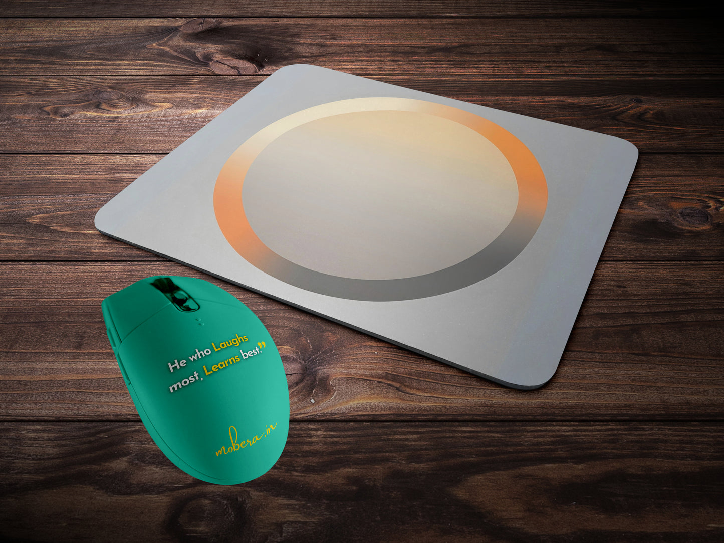 Gradient Glow Circlemousepad mockup style 2