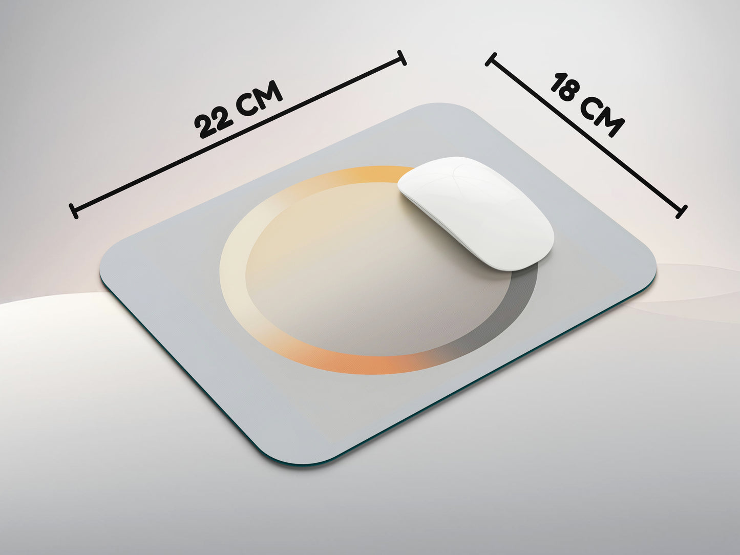 Gradient Glow Circlemousepad mockup style 3