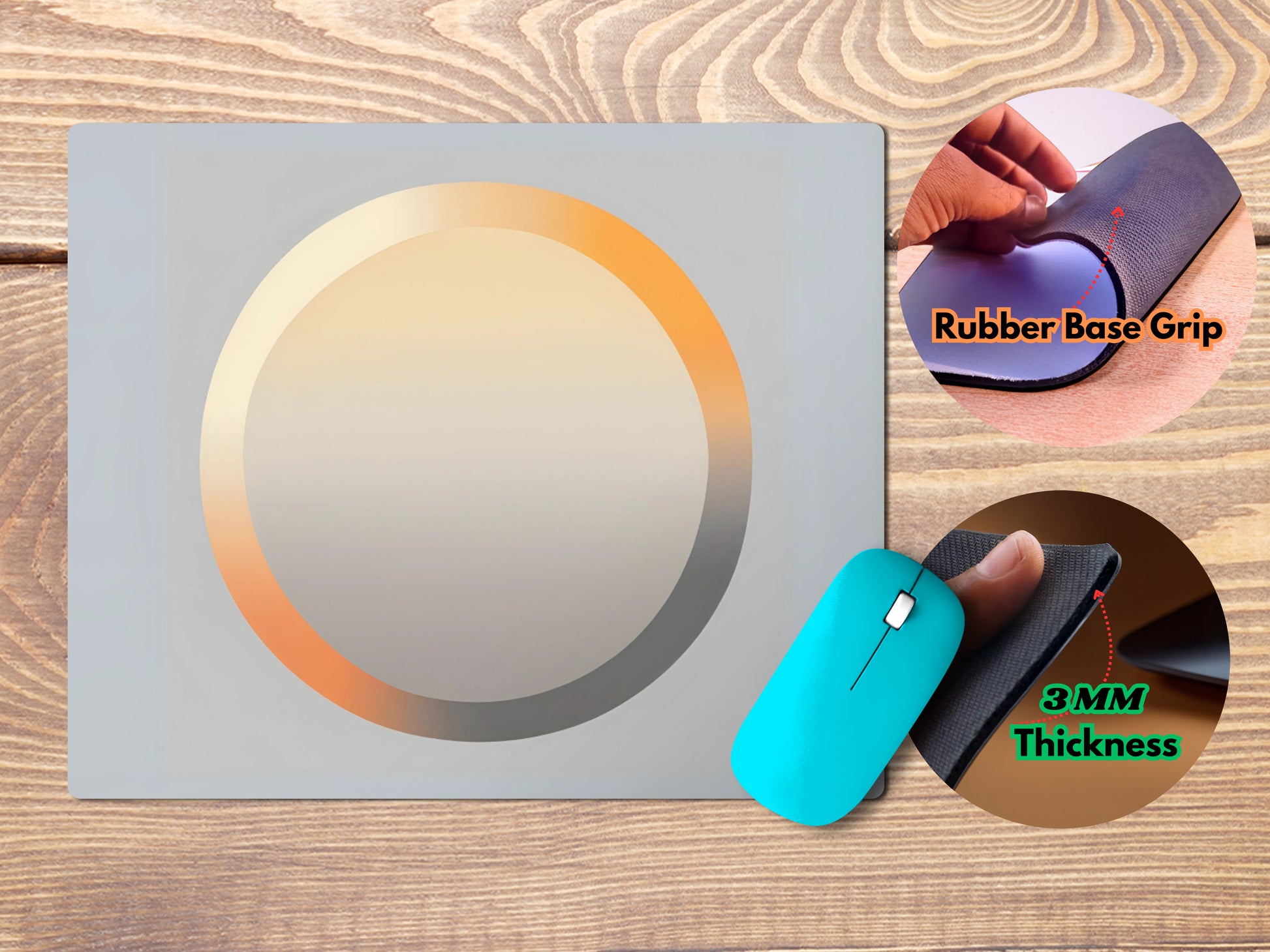 Gradient Glow Circlemousepad mockup style 4