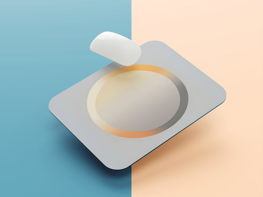 Gradient Glow Circle mousepad mockup style 1