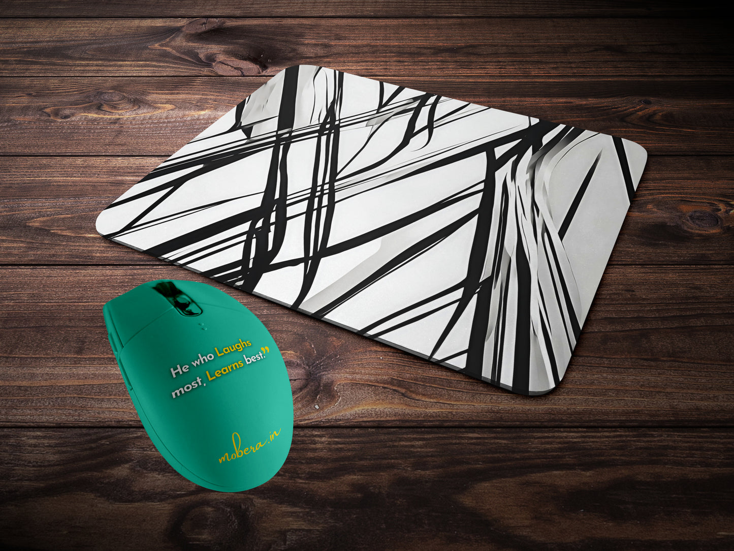 Minimal Parallel Linesmousepad mockup style 2