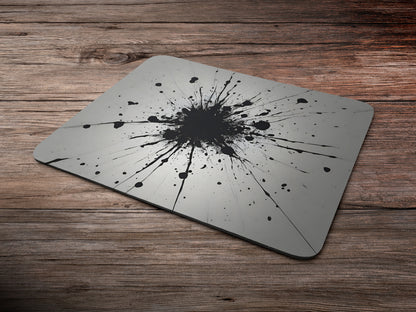 Minimal Black Splattermousepad mockup style 6