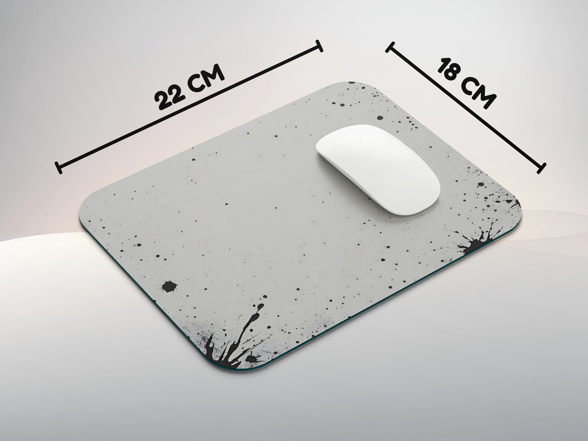 Central Black Splattermousepad mockup style 3