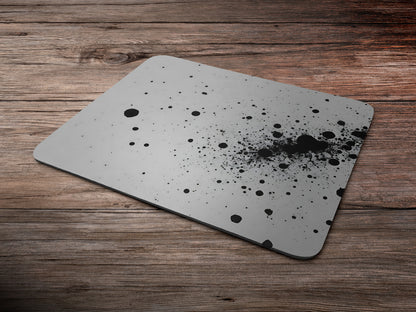 Abstract Gray Splattermousepad mockup style 6