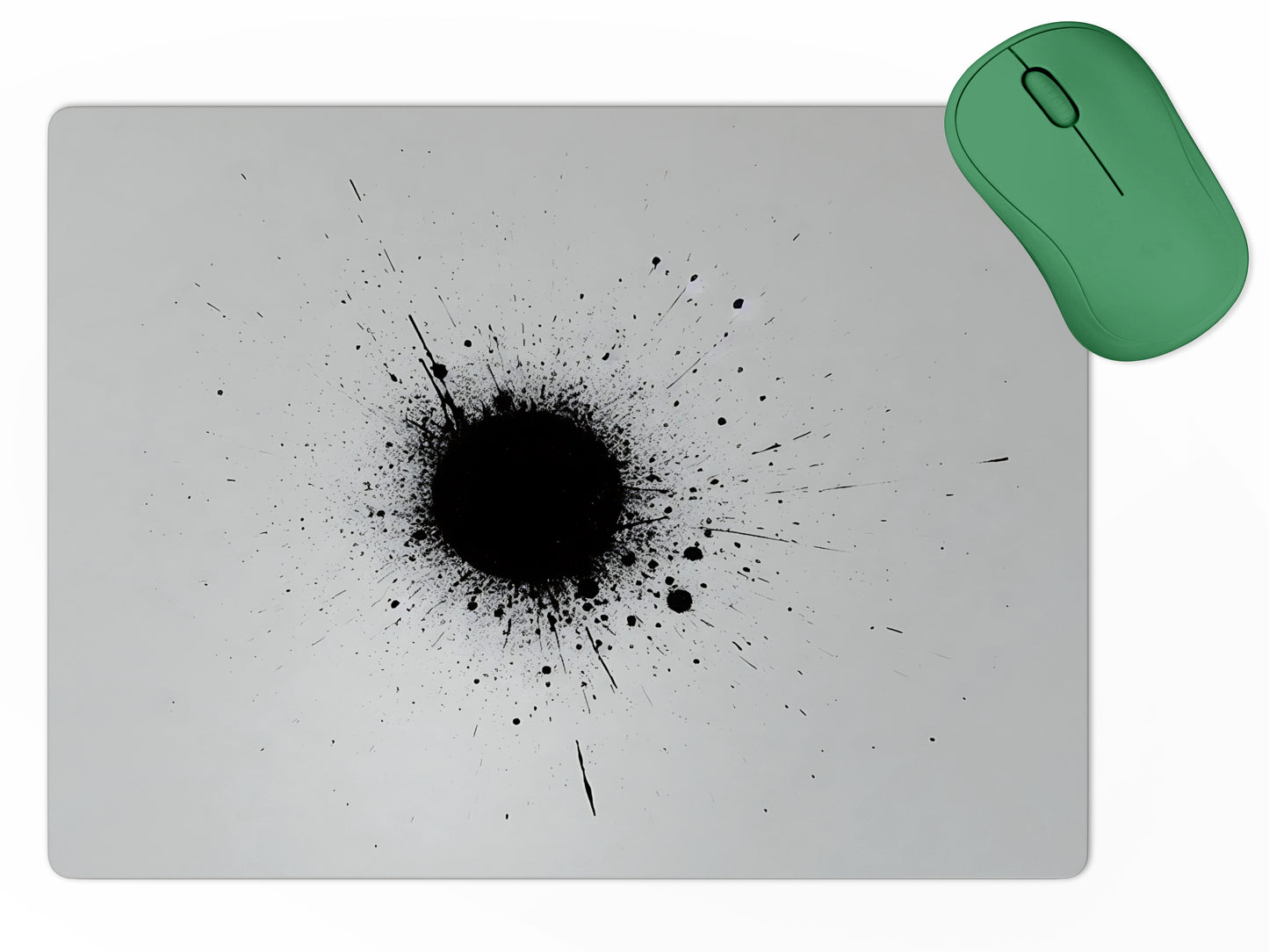 Minimalist Gray Splattermousepad mockup style 5