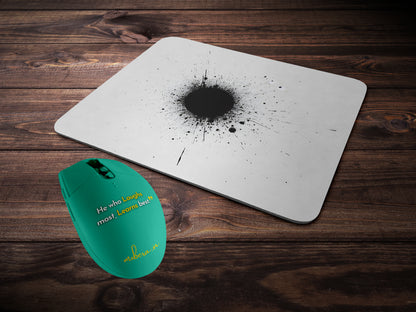 Minimalist Gray Splattermousepad mockup style 2