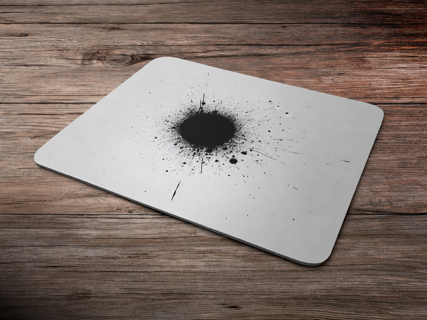 Minimalist Gray Splattermousepad mockup style 6