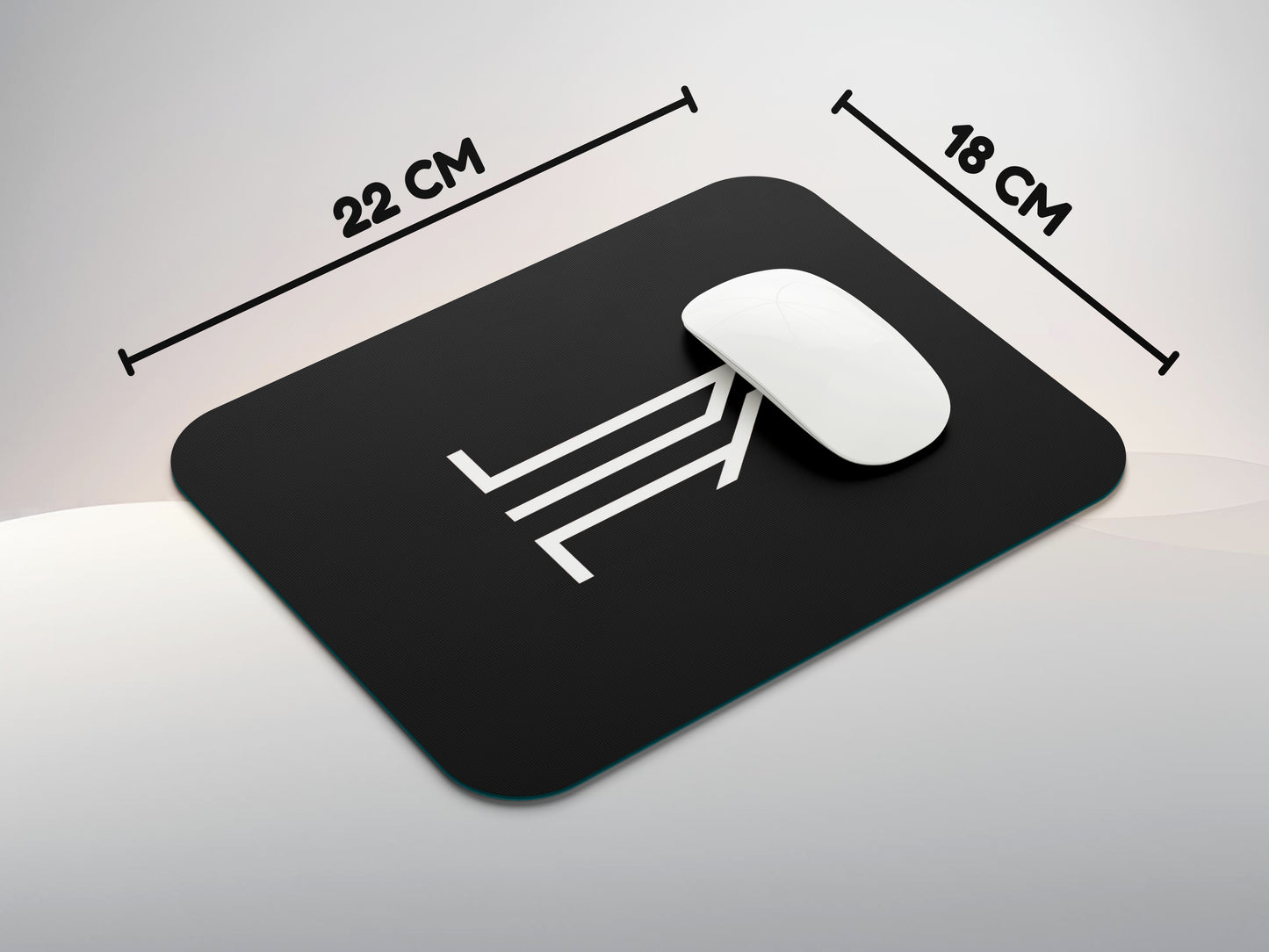 Black Rhythm Linesmousepad mockup style 3