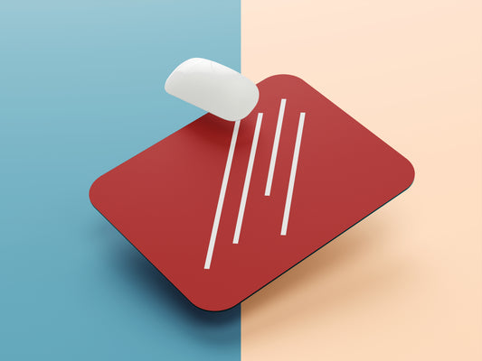 Dynamic Red Lines mousepad mockup style 1