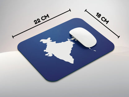 Minimalist India Map Outlinemousepad mockup style 3