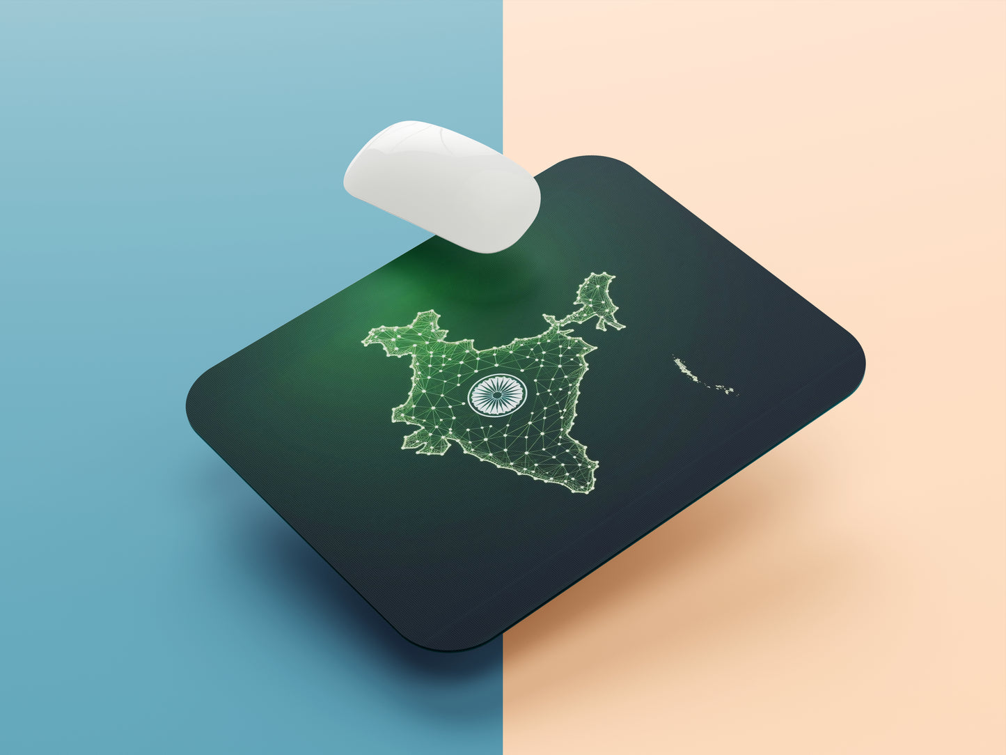 Digital India Map mousepad mockup style 1