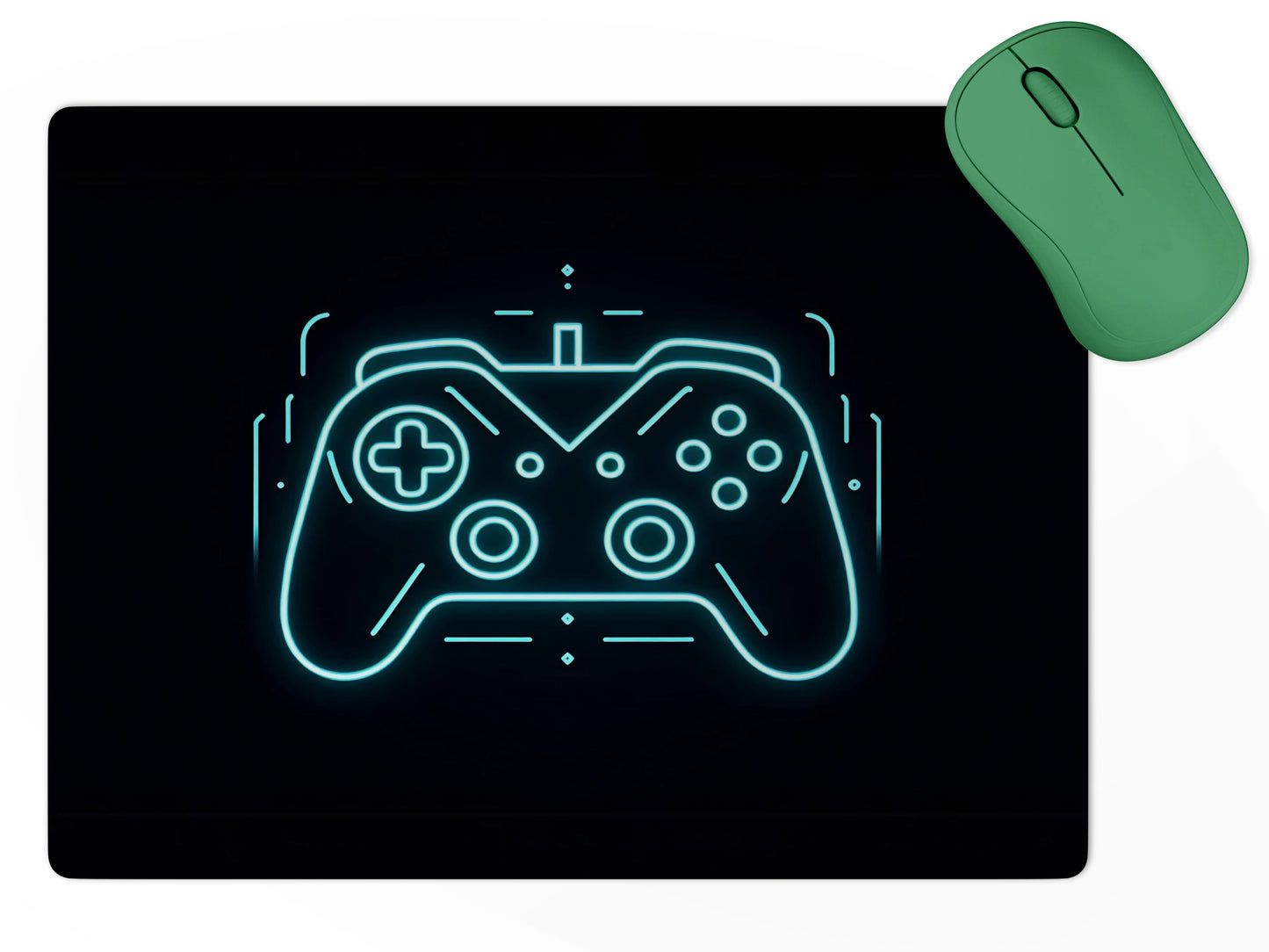 Neon Gaming Controllermousepad mockup style 5