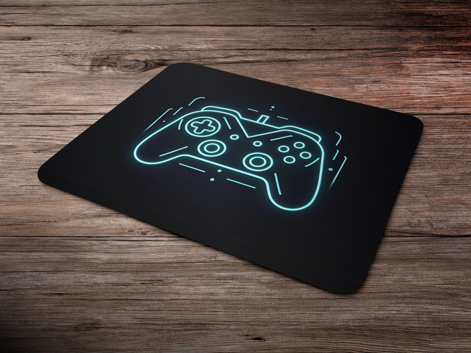 Neon Gaming Controllermousepad mockup style 6