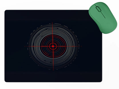 Red Crosshair Targetmousepad mockup style 5