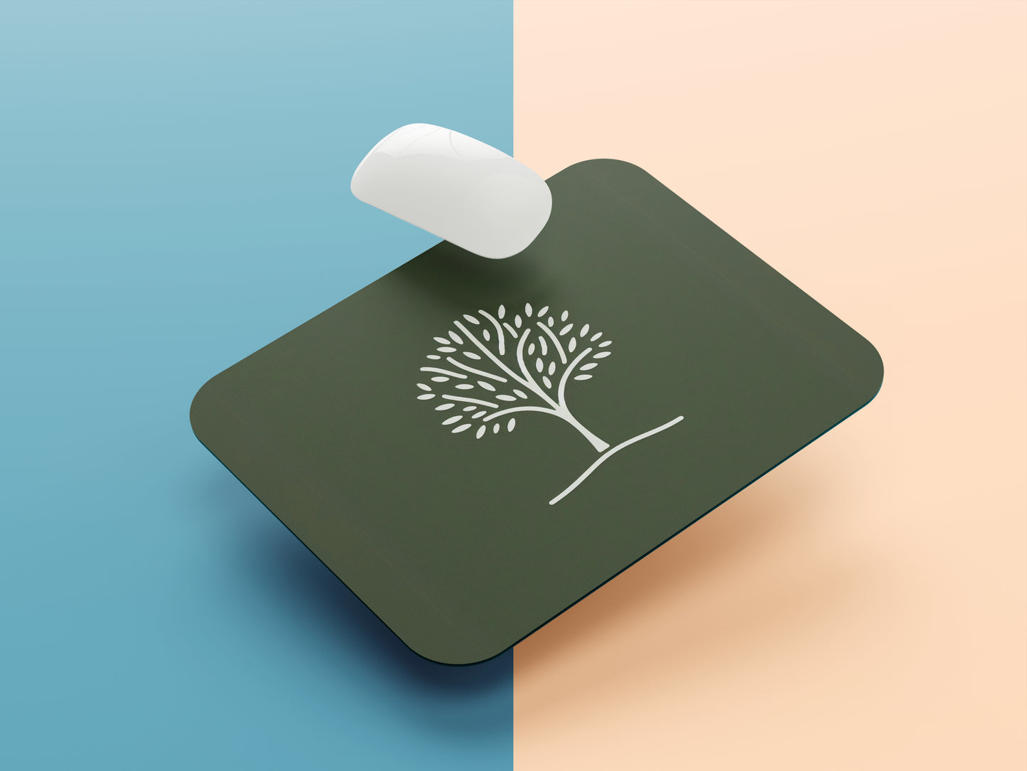 Minimal Tree Line mousepad mockup style 1