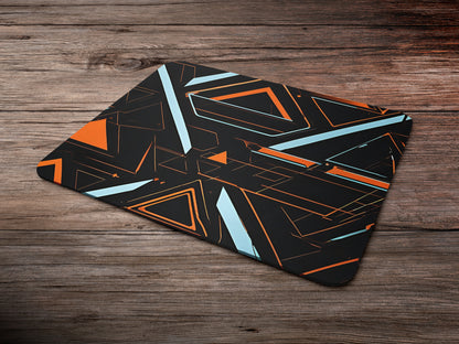 Neon Triangle Segmentsmousepad mockup style 6