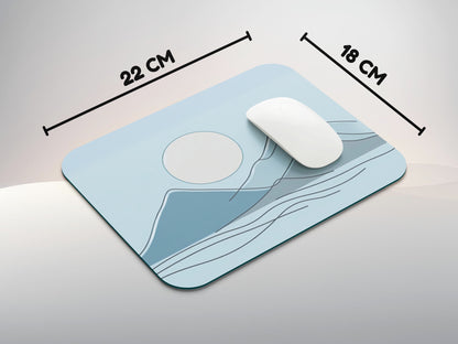 Minimalist Mountain Peaksmousepad mockup style 3