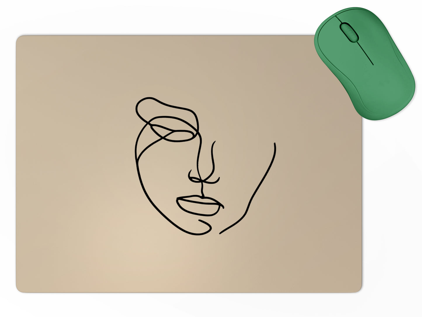 Abstract Face Outlinemousepad mockup style 5