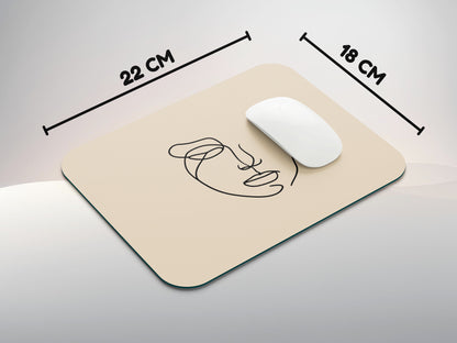 Abstract Face Outlinemousepad mockup style 3