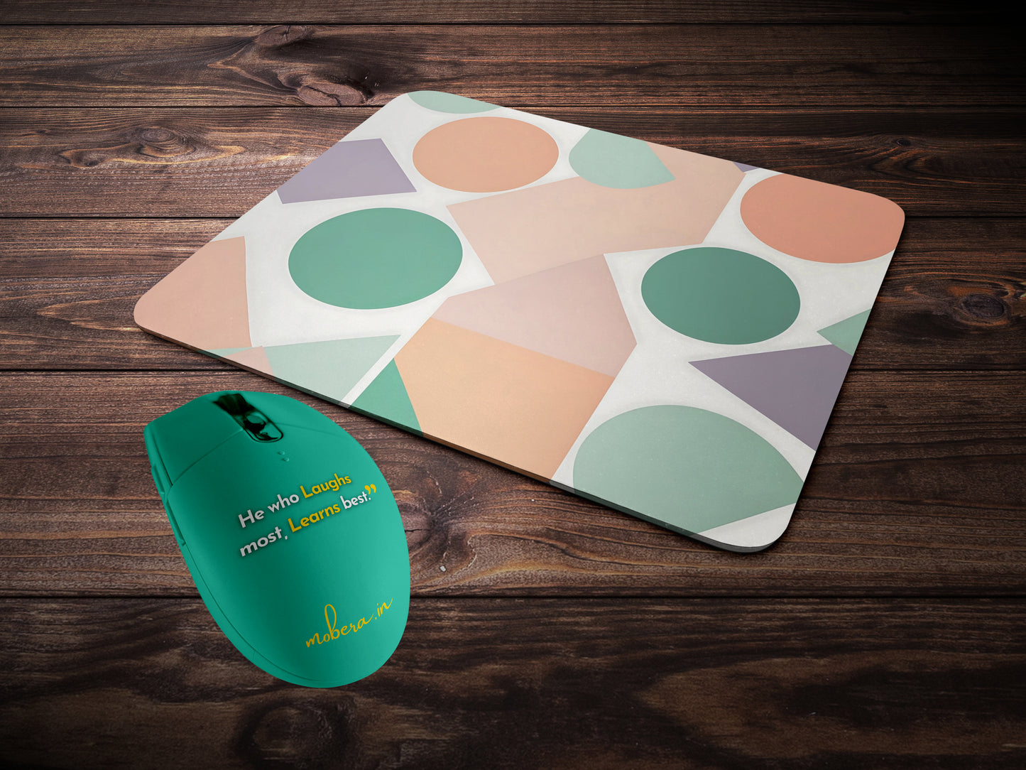 Pastel Geometric Shapesmousepad mockup style 2