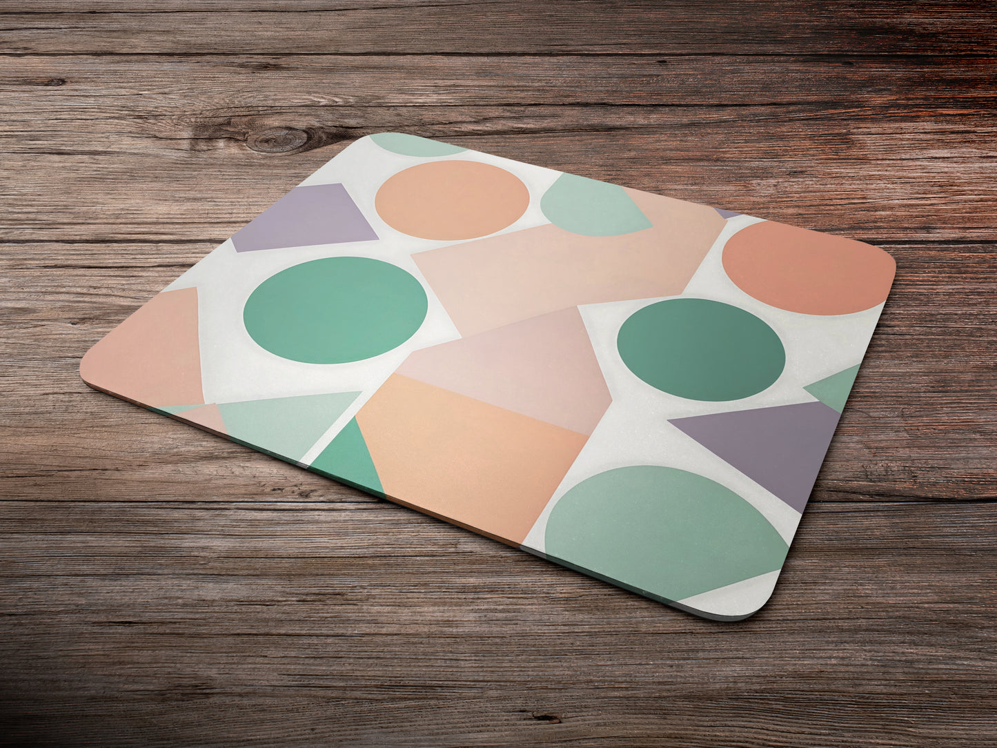 Pastel Geometric Shapesmousepad mockup style 6