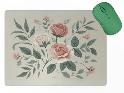 Soft Floral Rosesmousepad mockup style 5