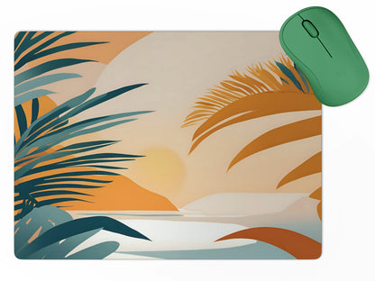 Tropical Palm Sunsetmousepad mockup style 5