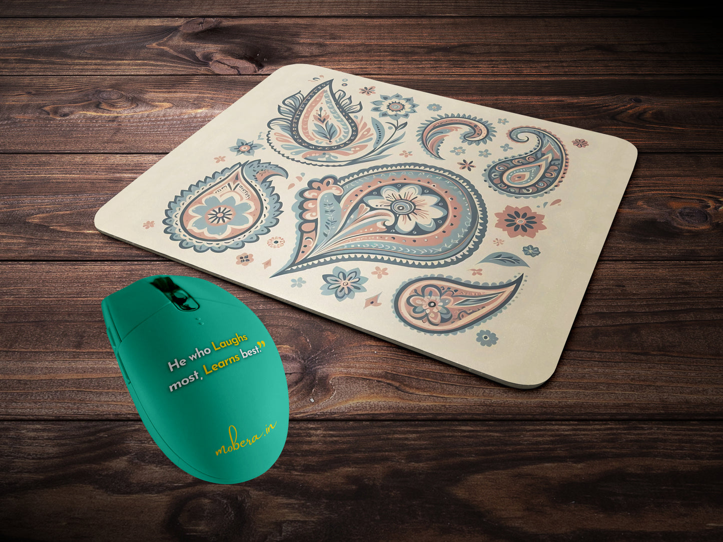 Pastel Paisley Designmousepad mockup style 2