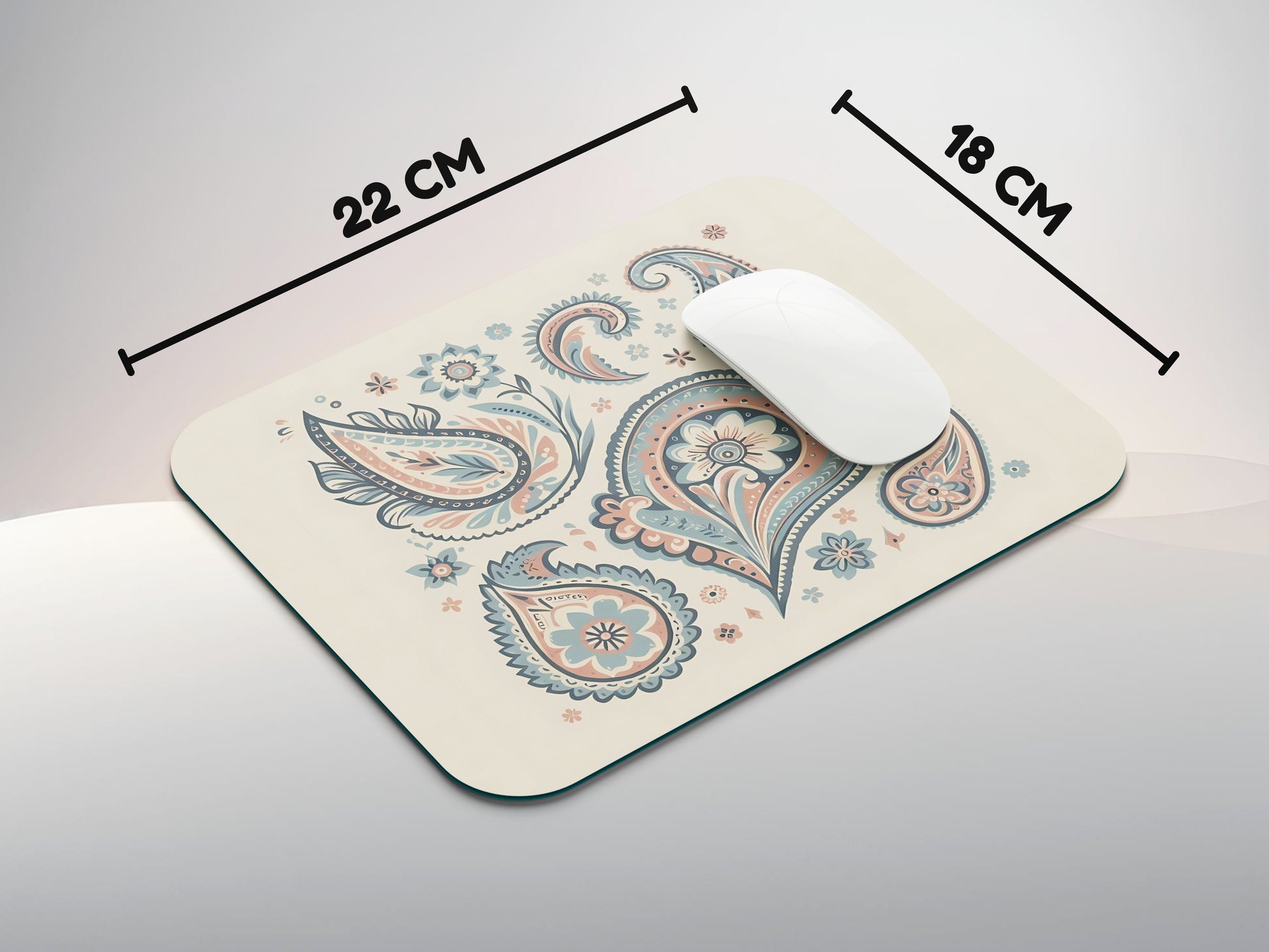 Pastel Paisley Designmousepad mockup style 3