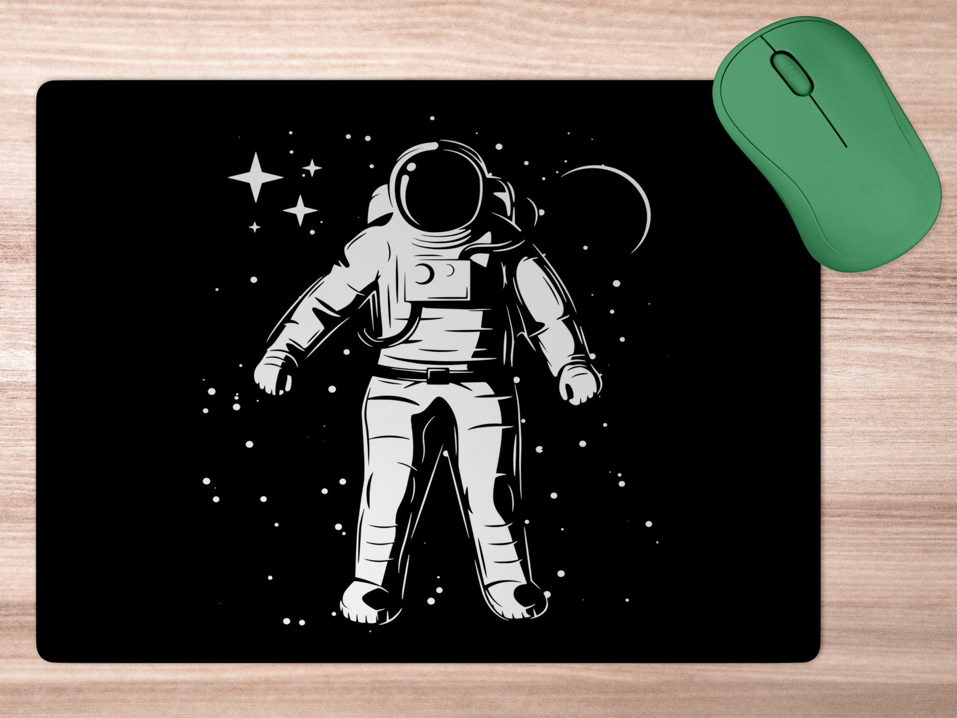 Astronaut Black and Whitemousepad mockup style 5