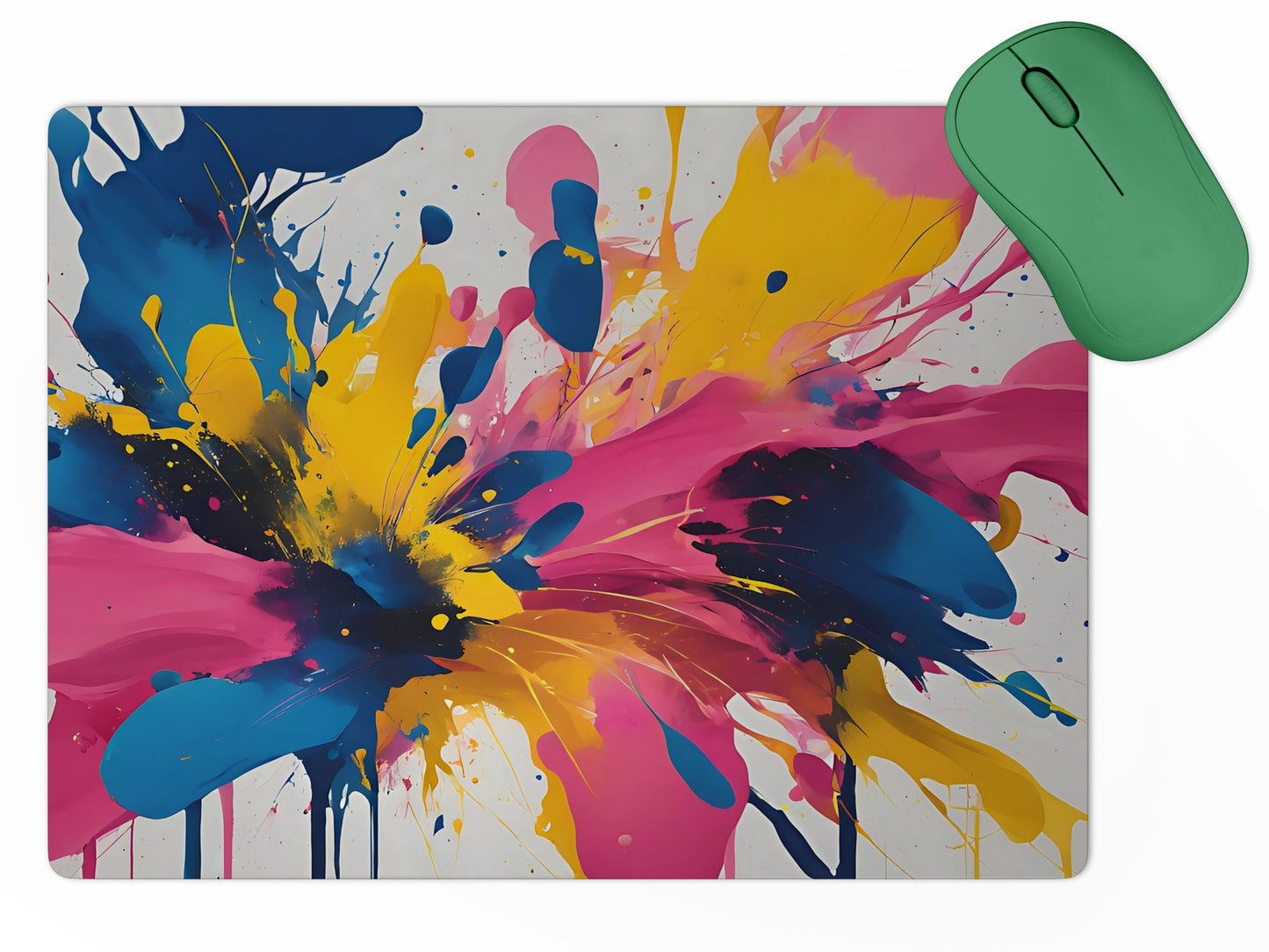 Colorful Splash Abstractmousepad mockup style 5