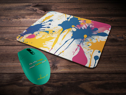 Vibrant Splash Abstractmousepad mockup style 2