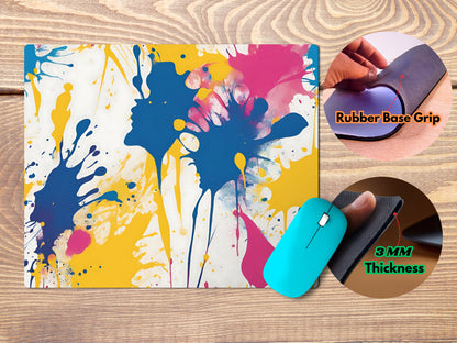 Vibrant Splash Abstractmousepad mockup style 4